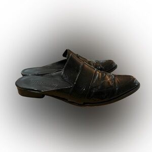 Rebecca Minkoff Mika Mule Slip On Leather Loafers Sz 8.5